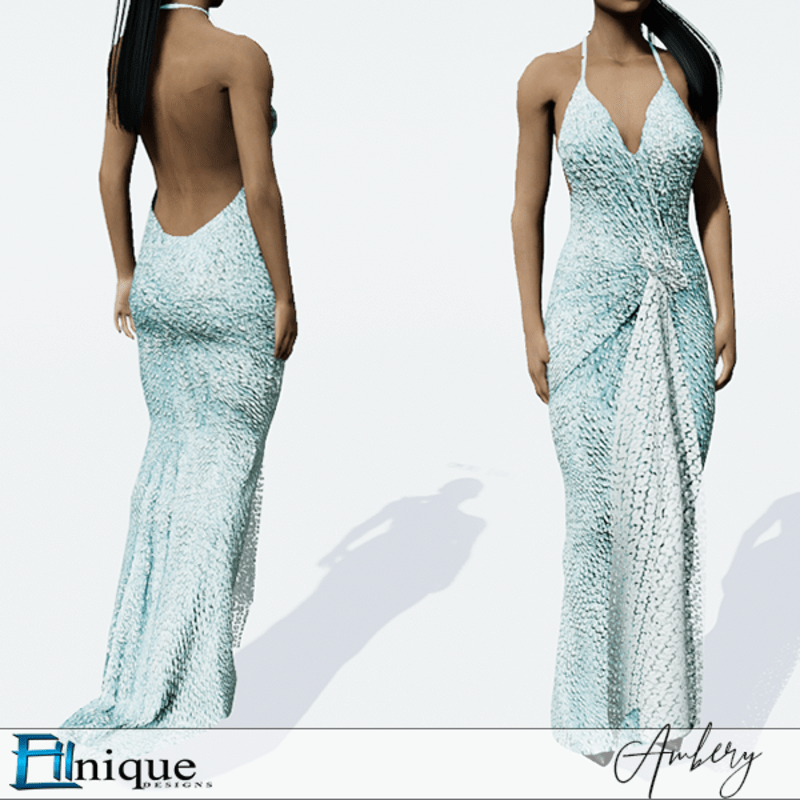 Amber Ice Blue Gown