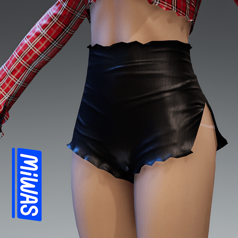 MIWAS/ Daisy Shorts #Black