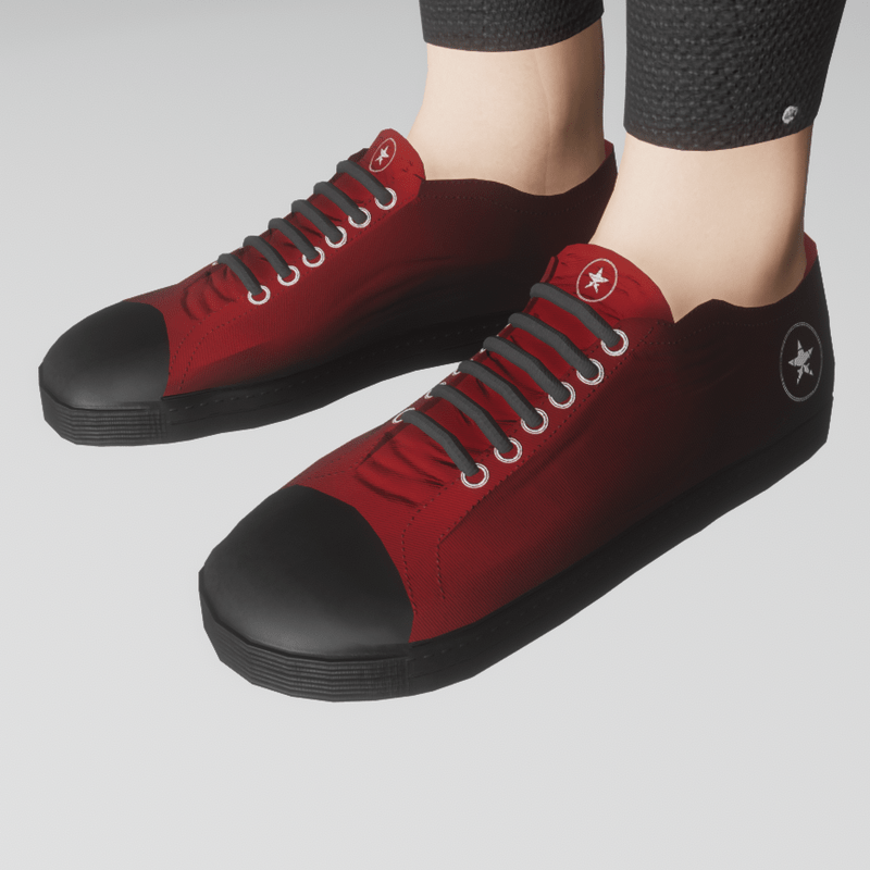 Women's retro shoes (red/black)