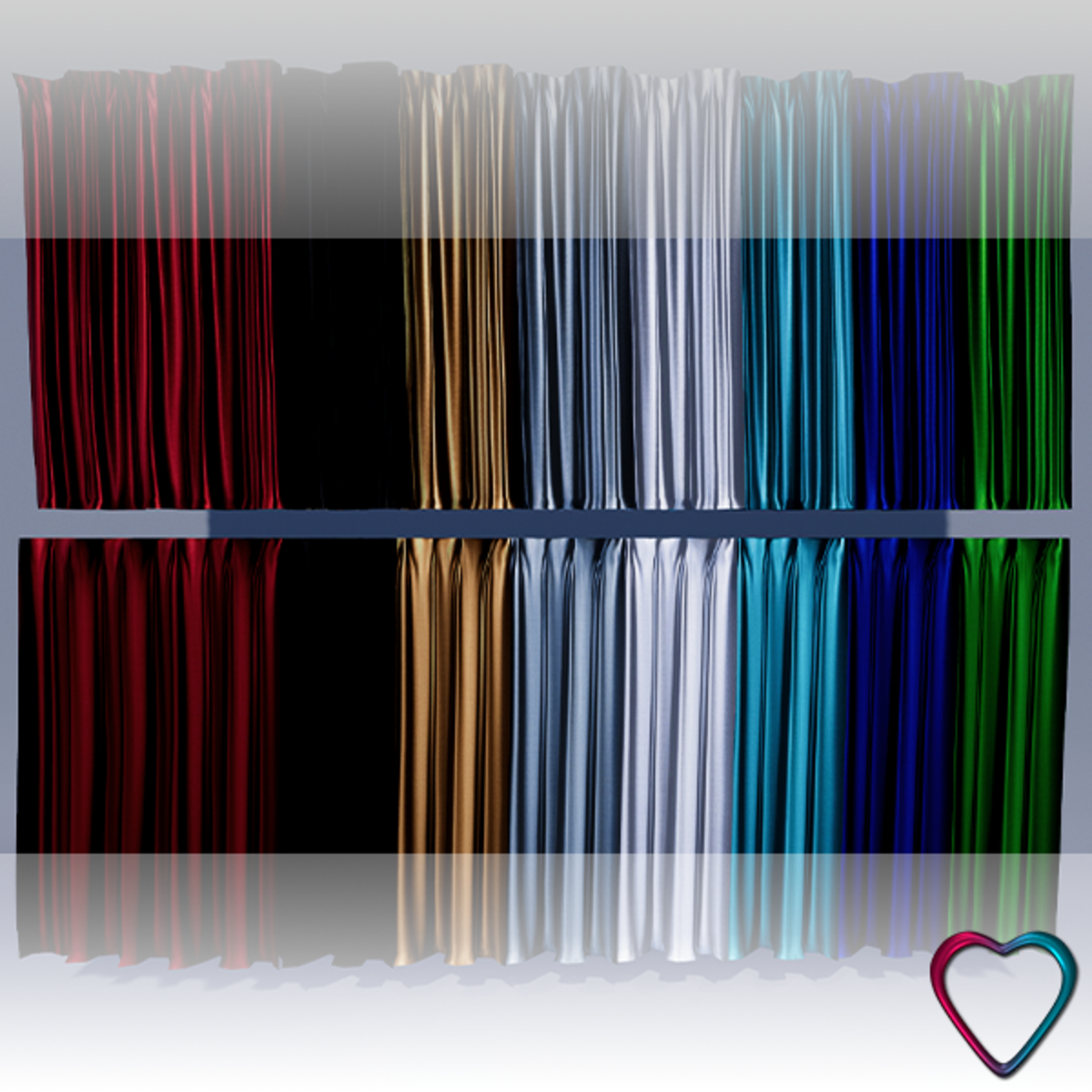 Customizable Satin Curtains - Infinite Color Options