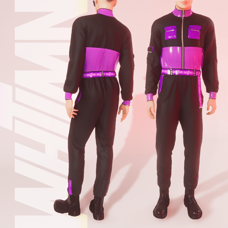 V.to.B Jumpsuit Violet M