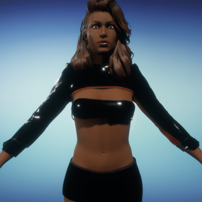 Outfit Latex (Black)