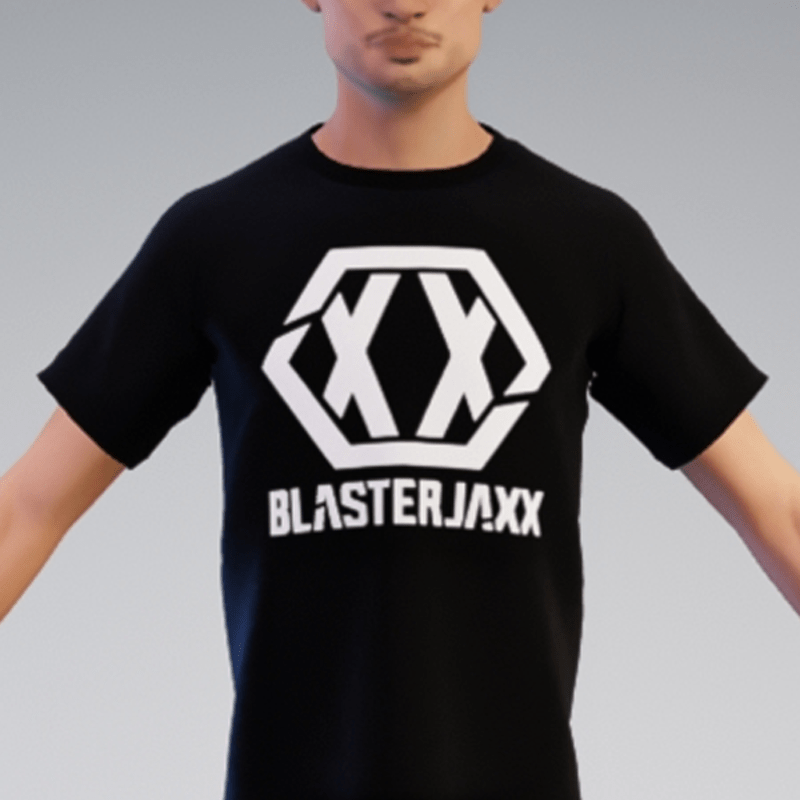 M - Black T-shirt with Blasterjaxx logo