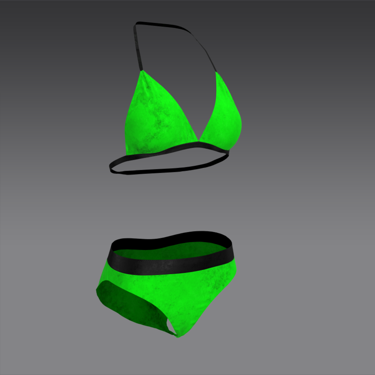 Undies leather rough green