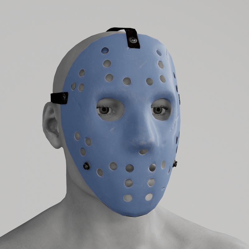 Hockey Mask Blue
