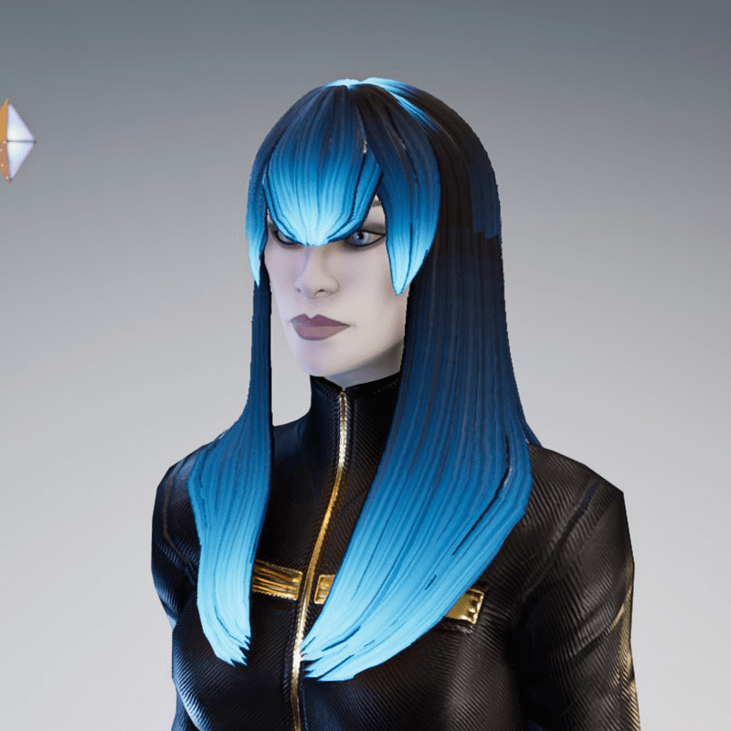 Female Hair 02 - Emissive + Tintable