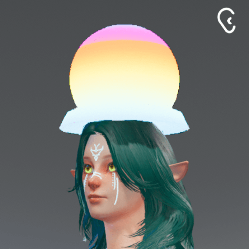 Geometric Sphere rave hat