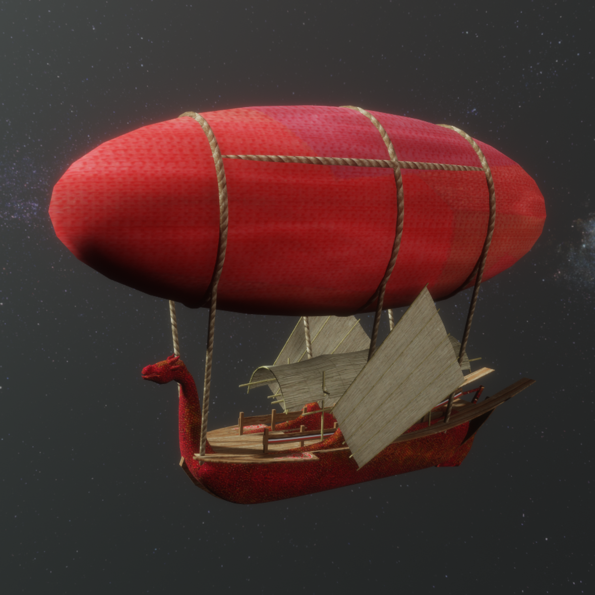 Airship Dragon Animated