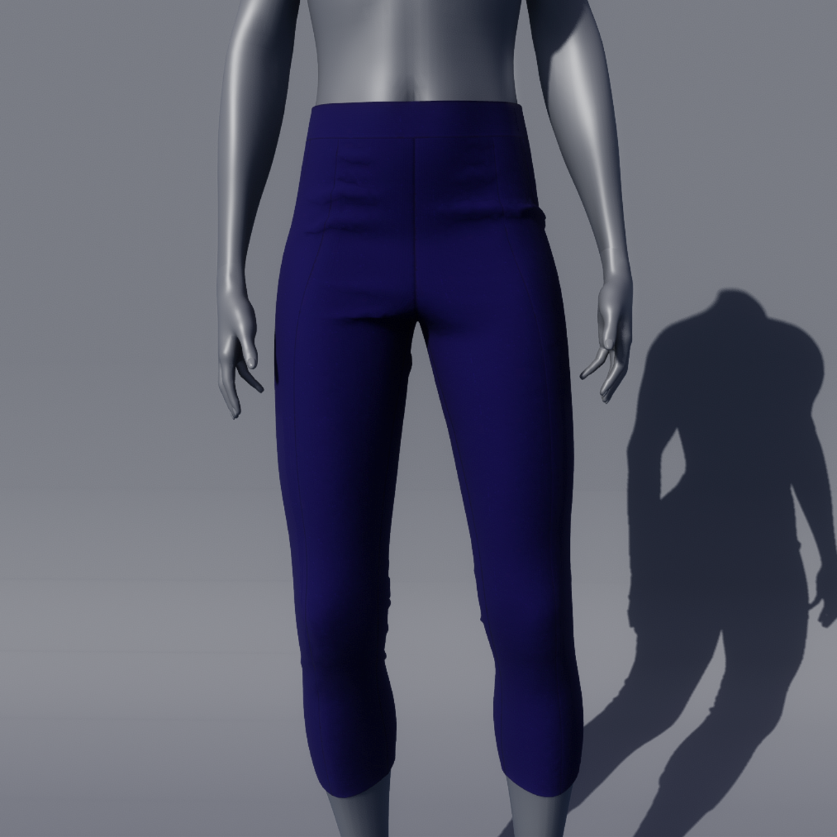 MOLLY CAPRI PANTS MARINE BLUE