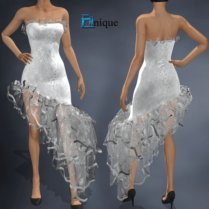 Lulu White Spanish Gown