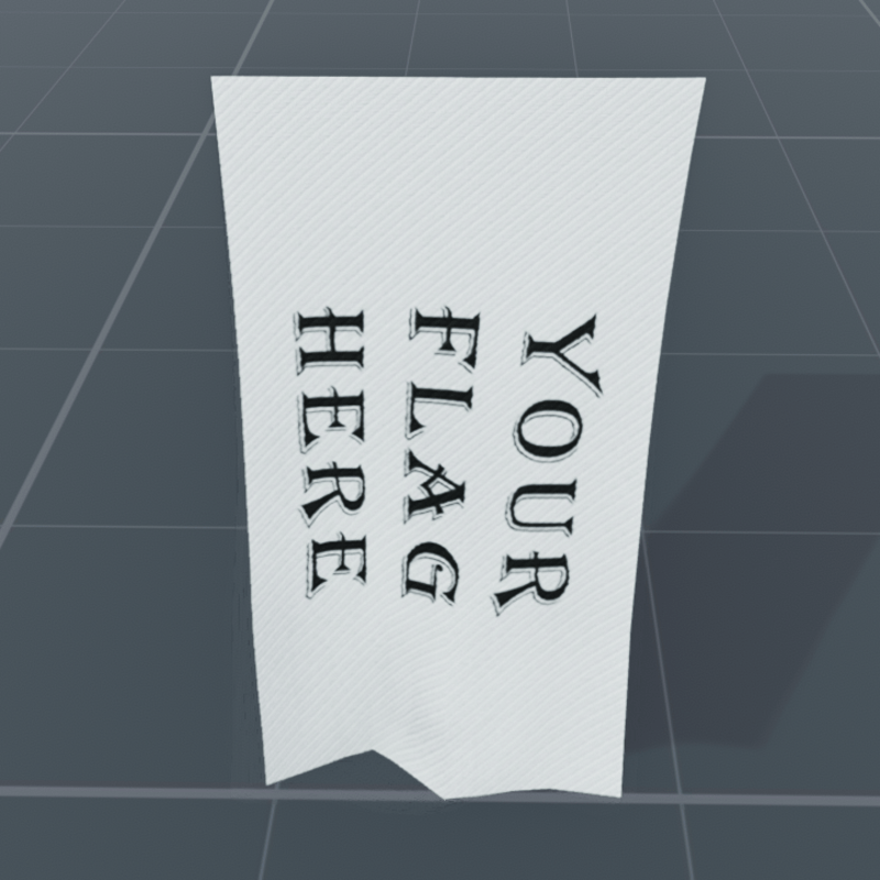 Template flag, horisontal, animated