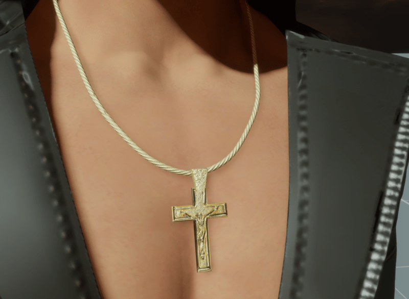 Men's Crucifix Necklace
