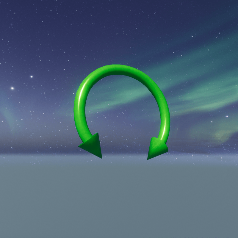 neon green spikey septum uwu