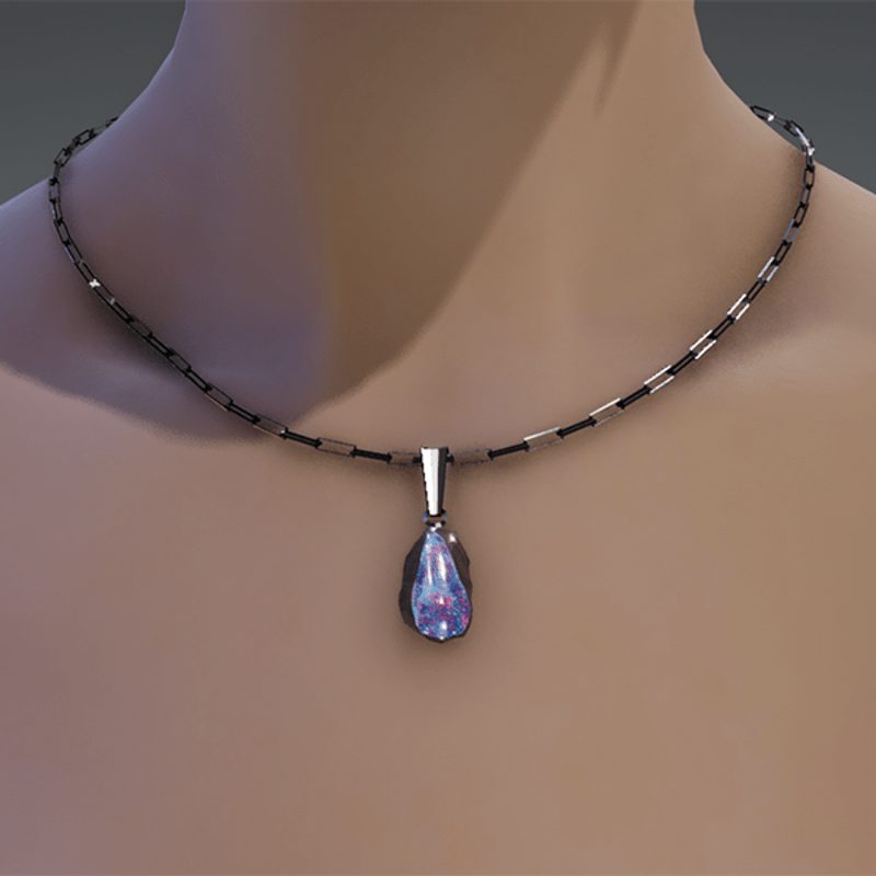 Emissive Stone pendant necklace