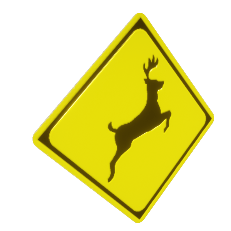 Deer - Street Sign