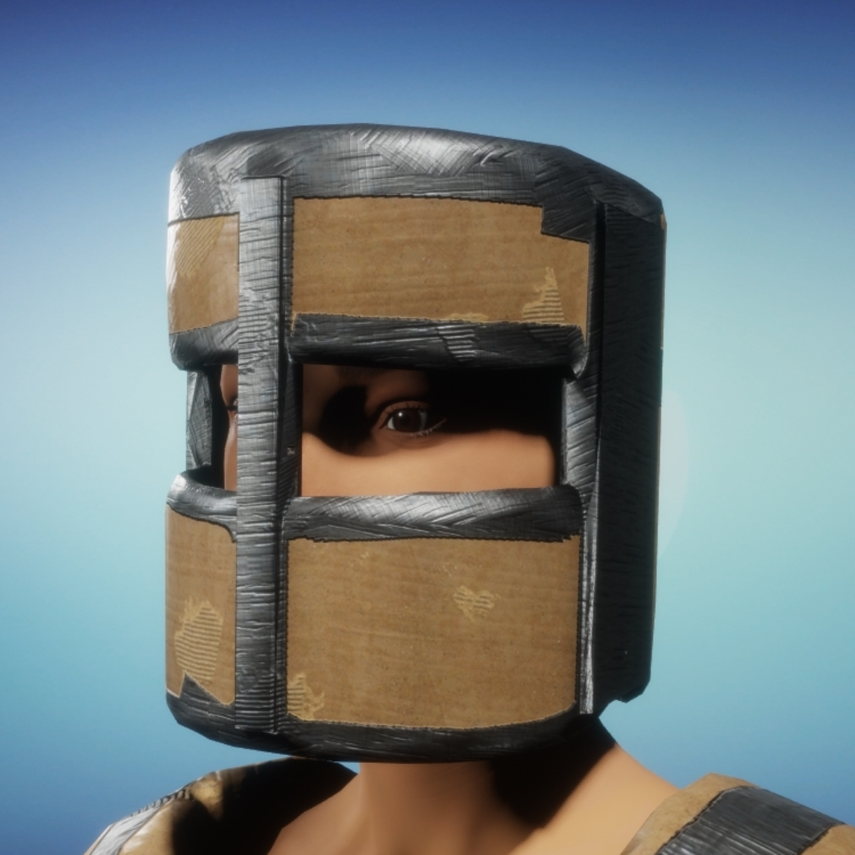 Cardboard helm female