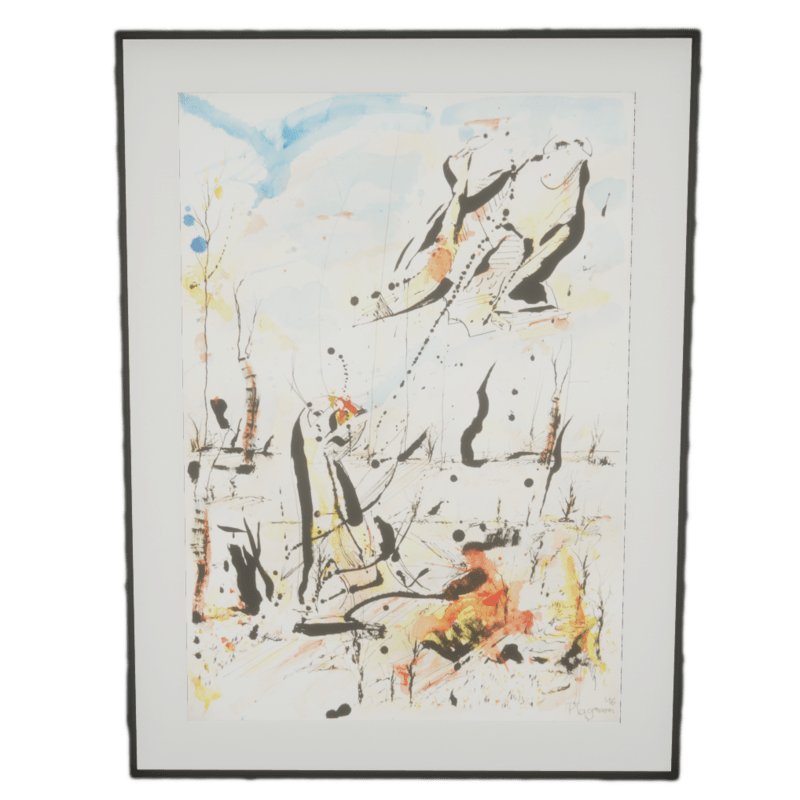 Picture frame - penguin and amoeba