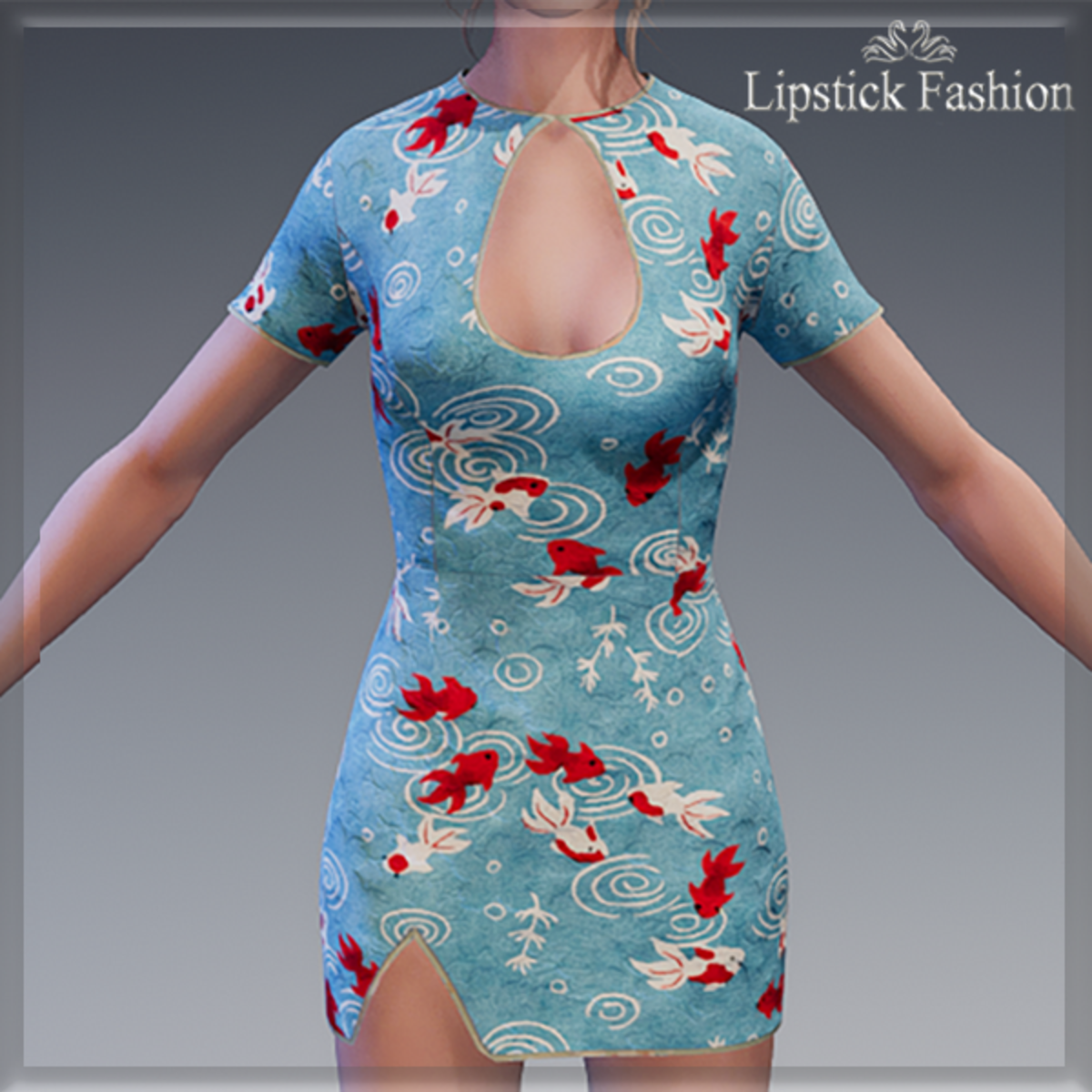L.F. Mikado Dress Turquoise