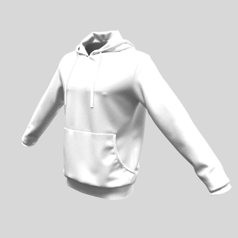 hoody male white