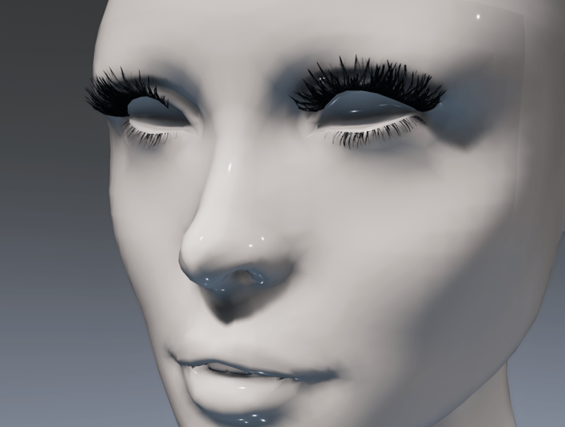 Lashes (feathery and giant!) for the Irene Head by Apocalypse Bunnies