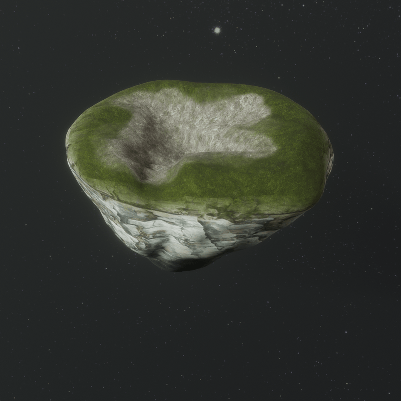 Floating Island Grassy Water Fall