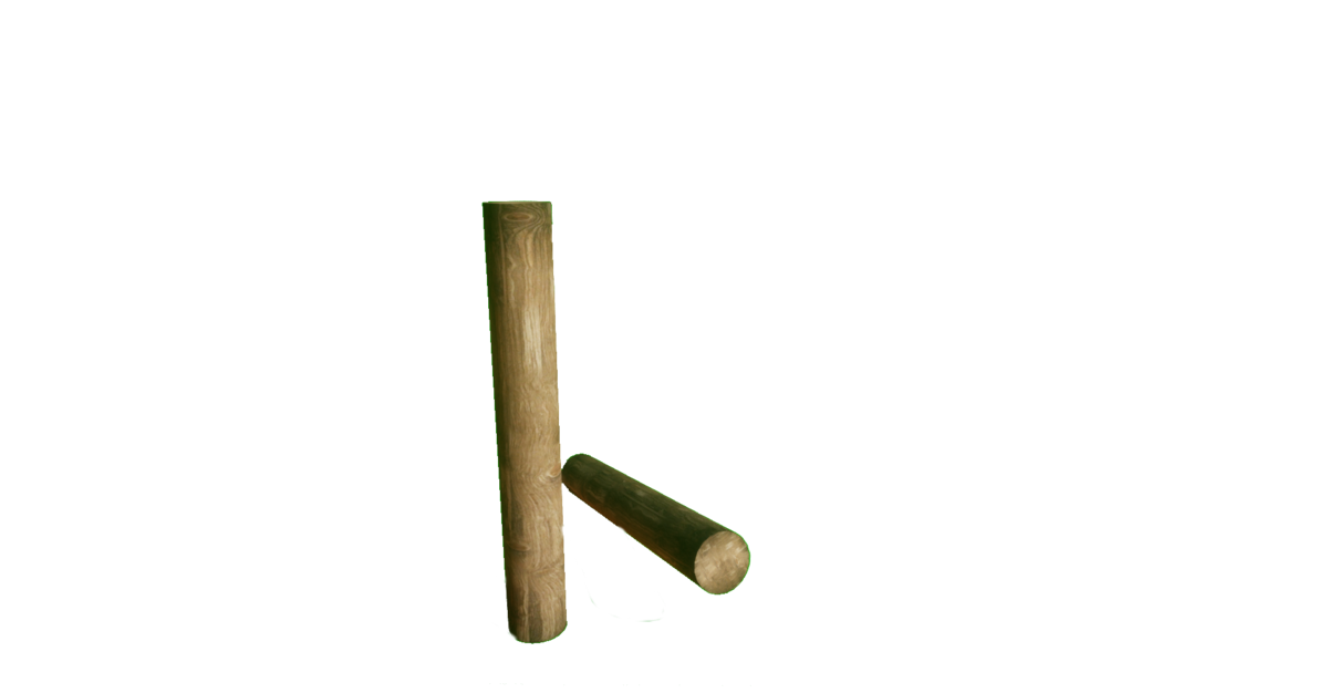 Single Wooden Fence Post