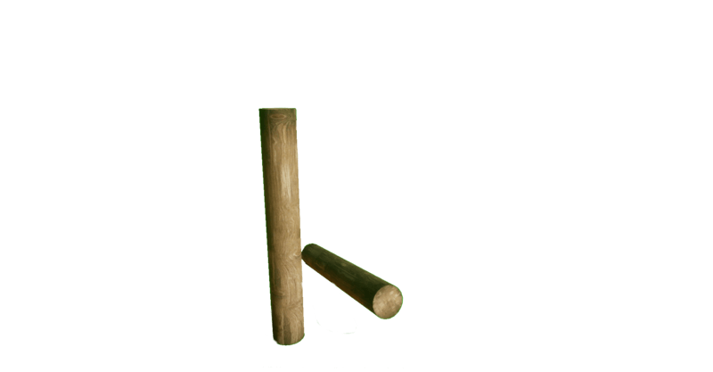 Single Wooden Fence Post