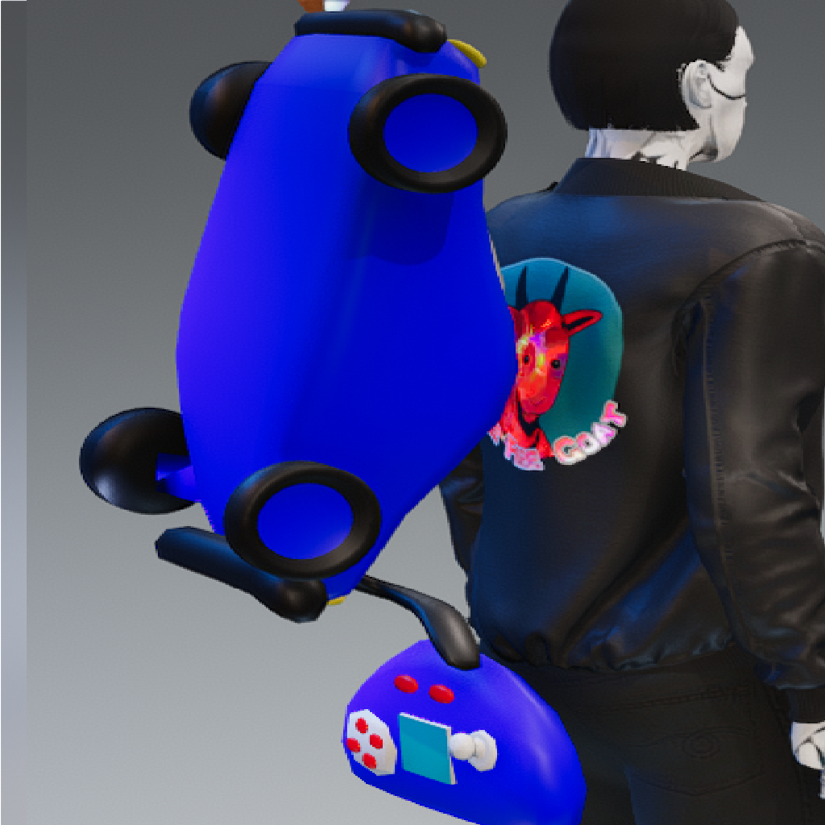 Toy Car And Remote Blue