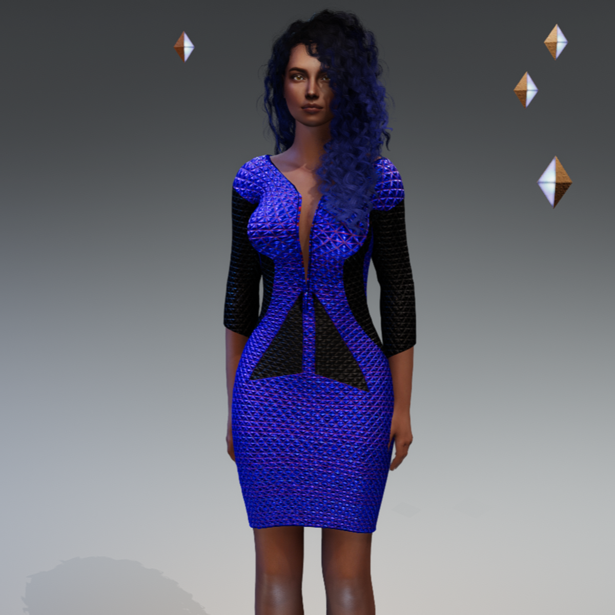 Blue Sexy Future Dress