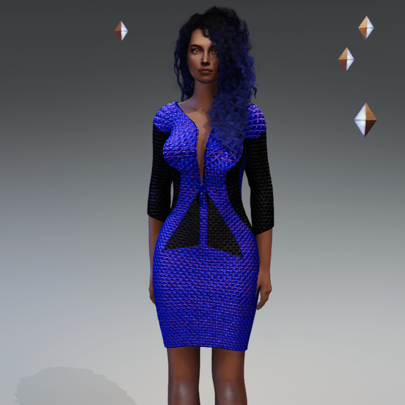 Blue Sexy Future Dress