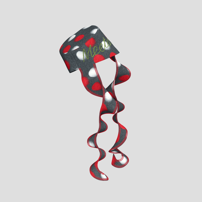 Trailblazing Hat with red and white spots