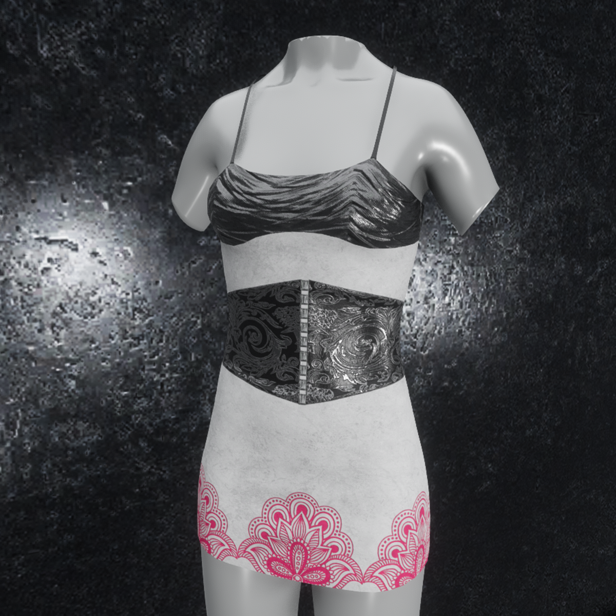 Dress Metallic Ornament white