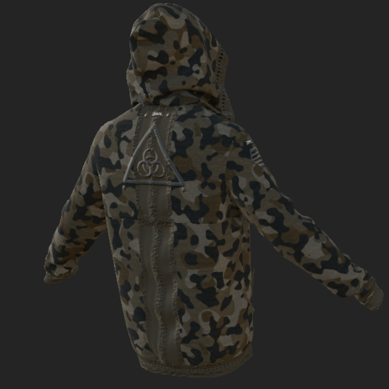 JACKET_ WITH HOOD CAMO C