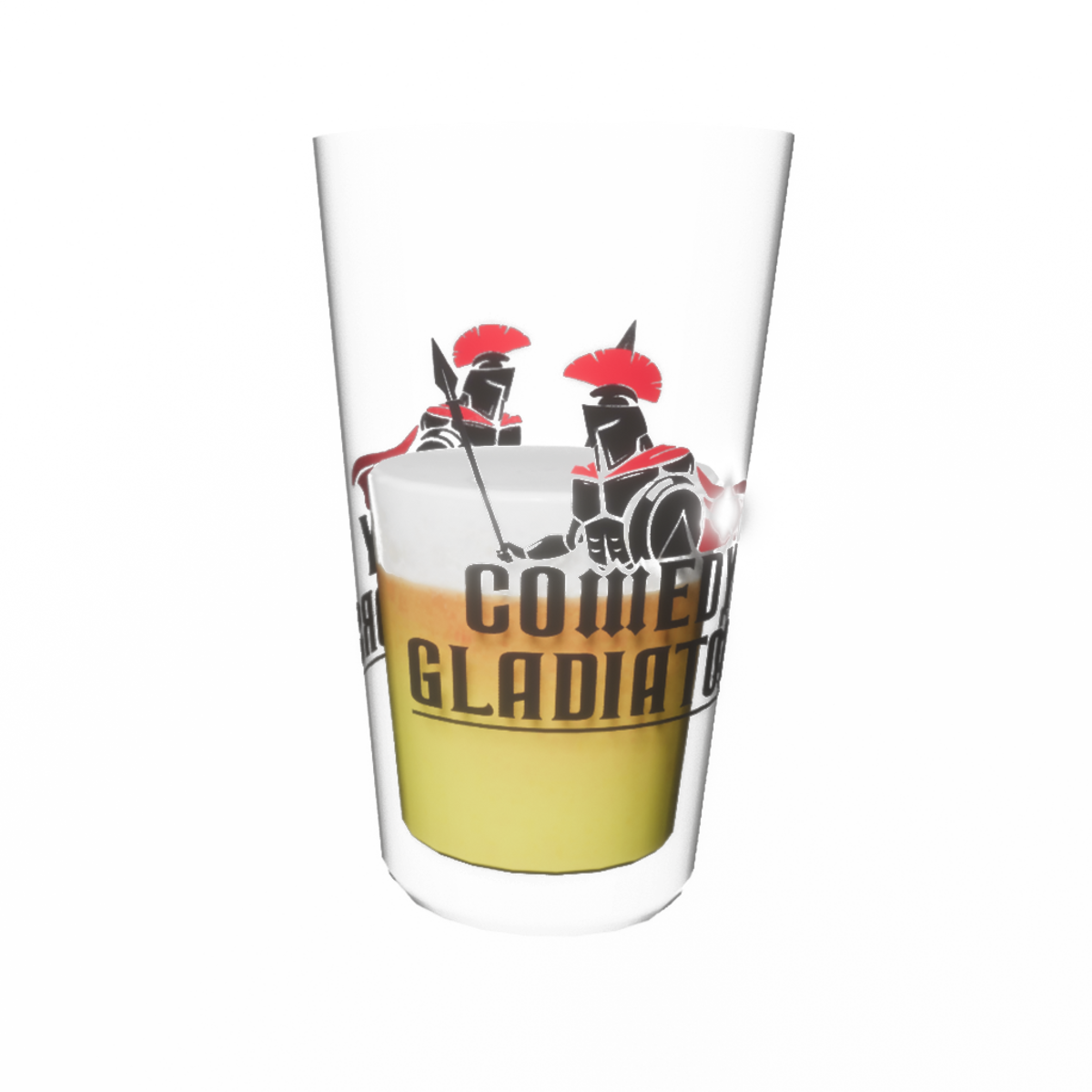 Comedy Gladiators - Beer Glass - Male