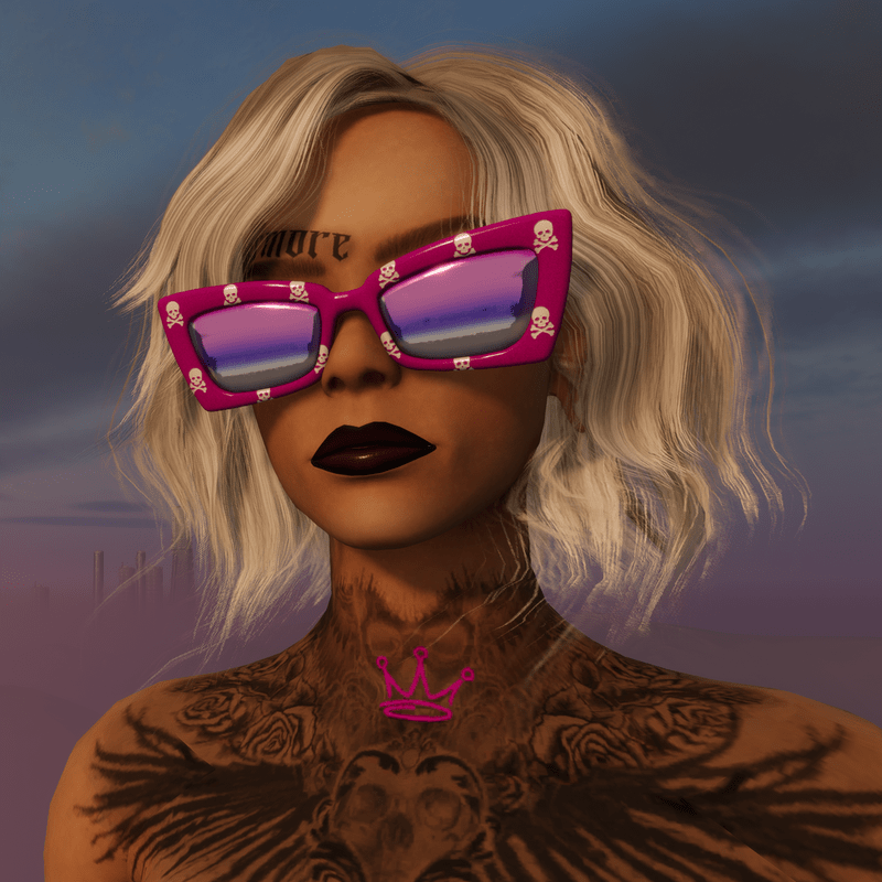 Sunglasses "Dead pink"