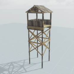 Wooden watchtower