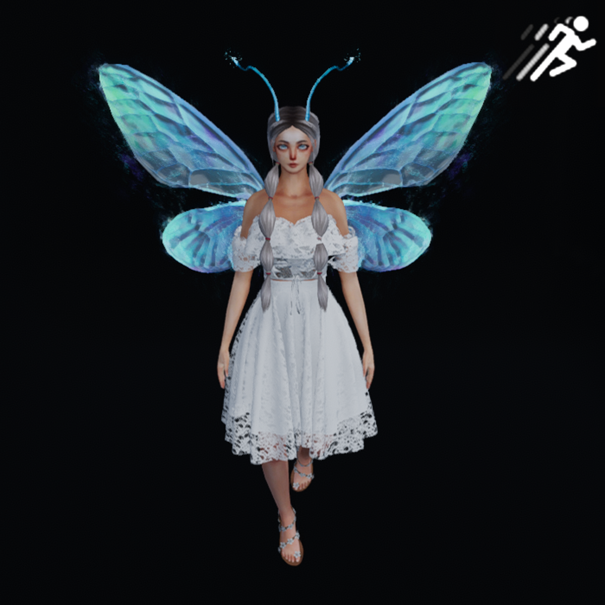 Gentle Hover For Fairy Wings EMOTE