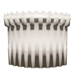 Basic Castle exterior 90deg Curved wall White NtBG