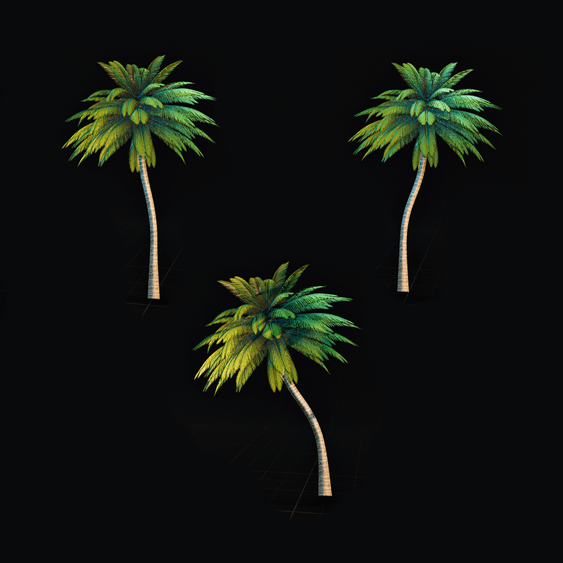 Polygon ~ Palm Tree 2D Billboards