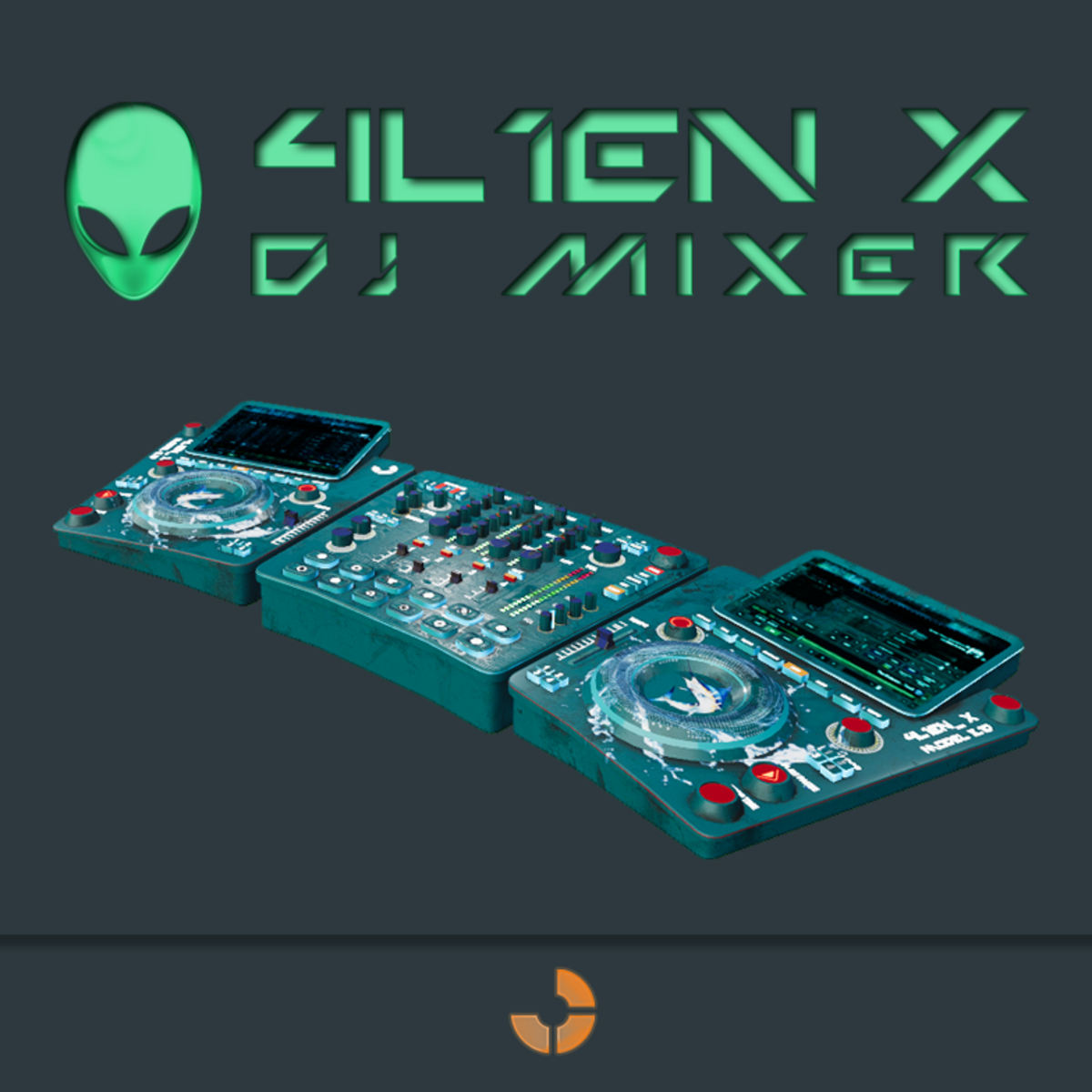 DJ mixer 4L1EN_X model 3.1D Blue