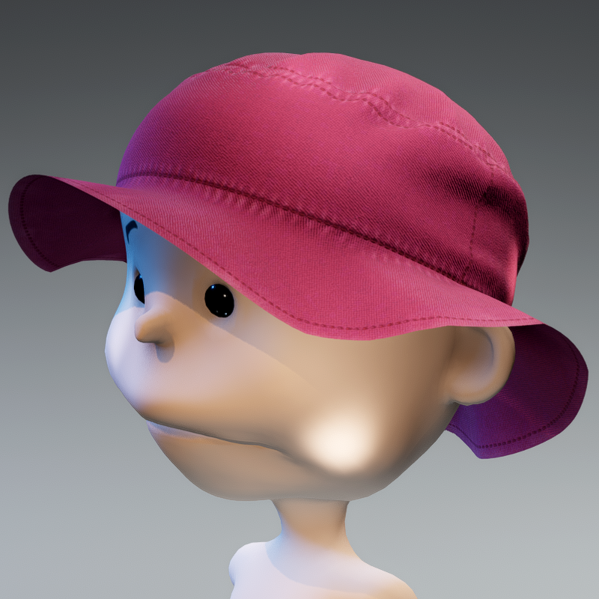 Minis Bucket Sun Hat - Baby Pink