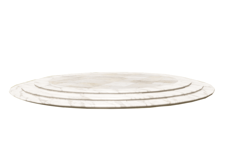 Robust castle round dais White NtBG