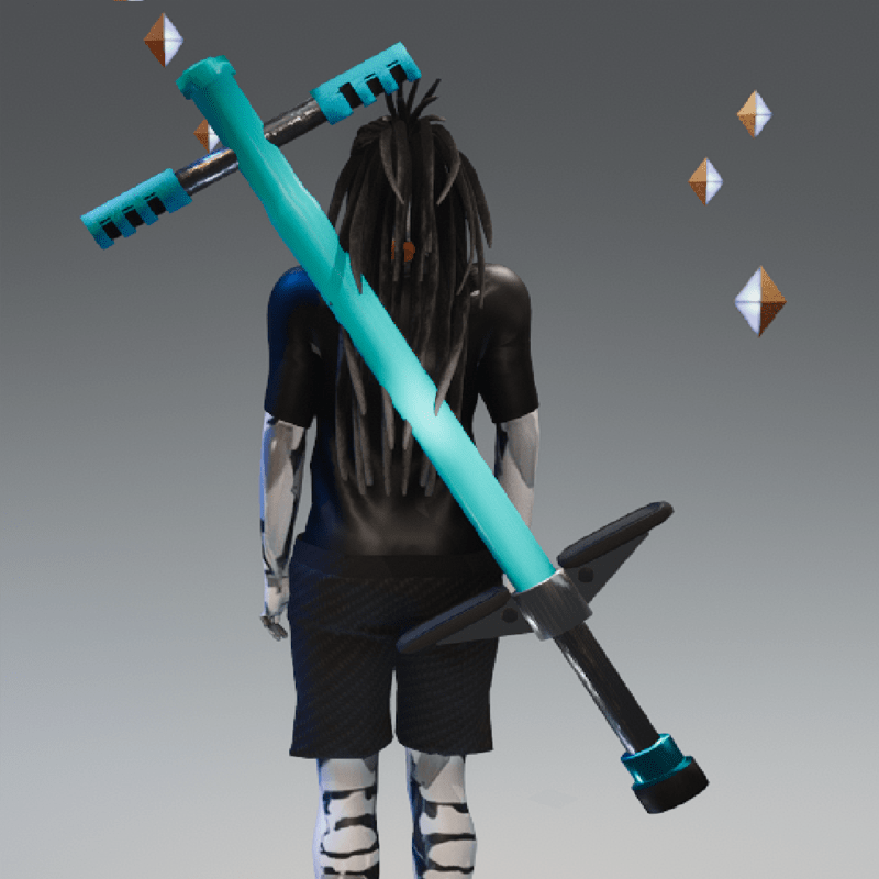 Fire Goats Pogo Stick Baby Blue