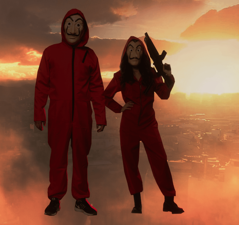 statues La Casa de Papel.