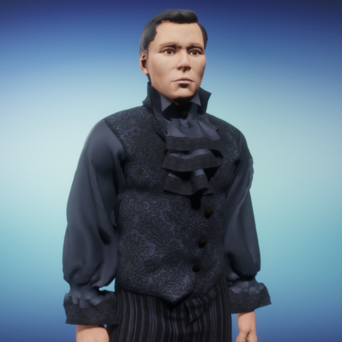 Midnight Aristo Vest and Shirt