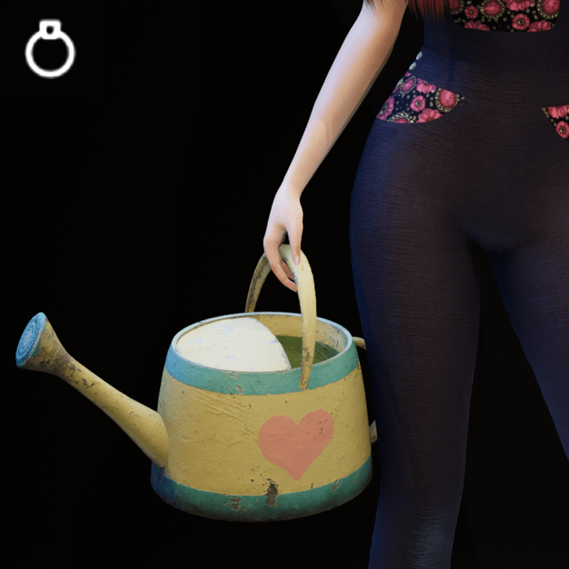 Yellow - Old Watering Can