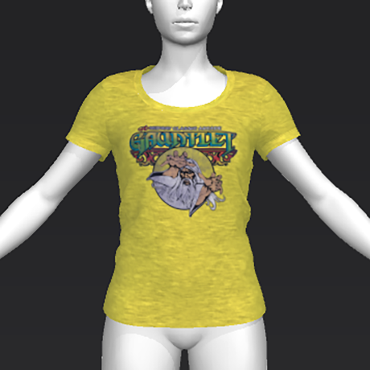Ready Player One: Gauntlet T-Shirt 04 (Yellow) (W)