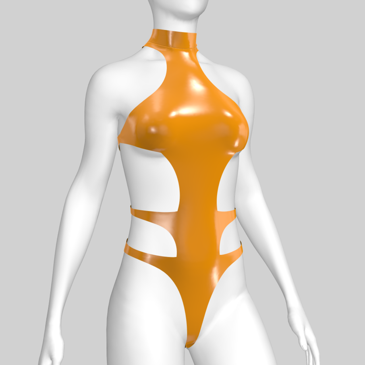 Bodysuit Aiko Vinyl Orange 2.0