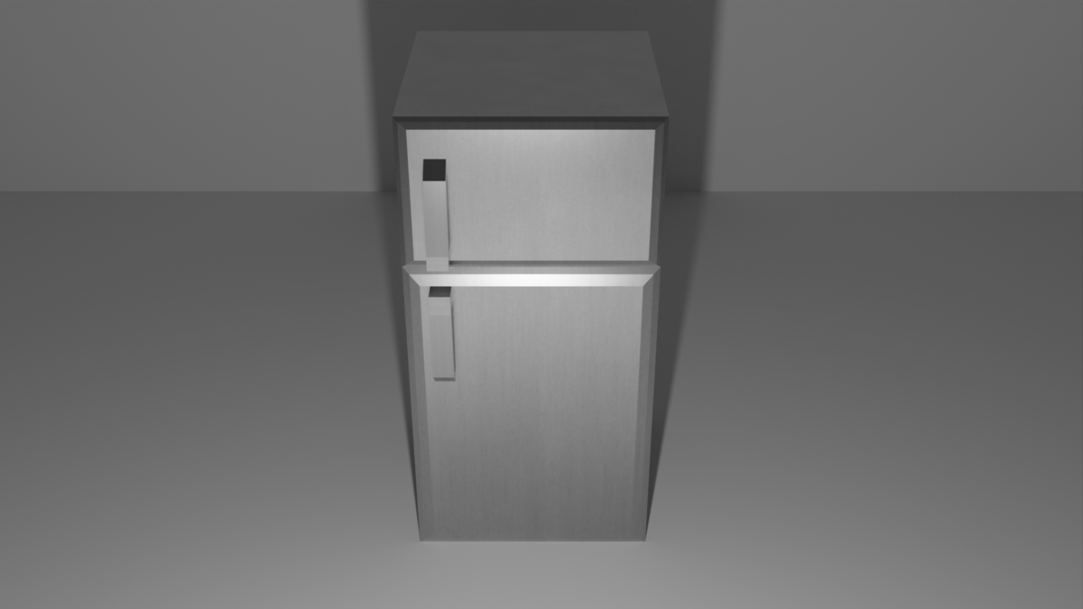 Modern Metal Fridge