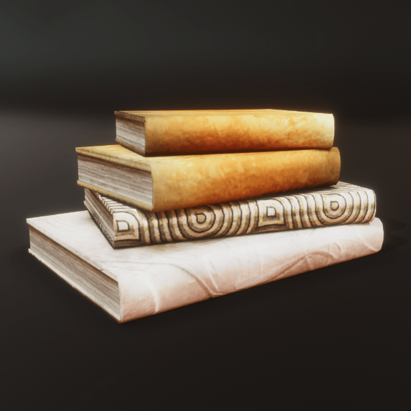 Book Stack of Four - Thick Fall Colors